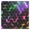 Bilderwelten Fototapete Gaming 240cm x 240cm Modern Neon-Lichter Muster Hexagone Vliestapete Tapete Wanddeko Ideen Wohnzimmer Schlafzimmer Küche