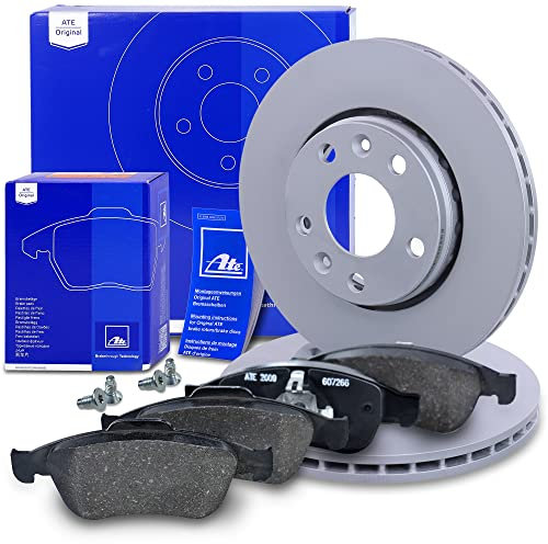 ATE Bremsenset Vorderachse inkl. Bremsscheiben vorne Ø 280 mm belüftet und Bremsbeläge vorne Kompatibel mit DACIA DUSTER, RENAULT FLUENCE (L3_), GRAND SCÉNIC 3 (JZ0/1_), MEGANE 3, SCÉNIC 3 (JZ0/1_)
