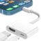 Aplimln HDMI Adapter for iPhone iPad, 1080P HDMI Adapter Sync Screen Video & Audio Digital AV Adapter with Charging Port for iPhone, iPad, iPod on HDTV/Projector/Monitor, No Power Need