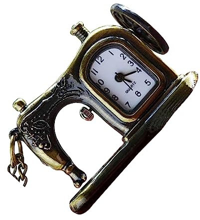 Holibanna Retro Taschenuhr Im Design Einer Nähmaschine Aus Vintage Kettenuhr Für Damen Und Herren Als Für Freunde Und Familie Elegant Und Praktisch