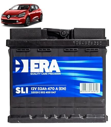 Batteria 50Ah per Renault Clio IV 1.2 16V TCE benzina 2012+