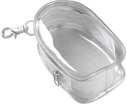ulapithi Petit Sac à Main Transparent, Sac Transparent | Pochette Porte-clés Portable - Sacs de câble de Chargement Portables, Sacs de Rangement Anti-poussière pour écouteurs, Chargeur, Collier
