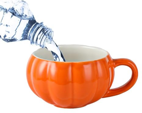 Taza De Calabaza De Cerámica, Cerámica De Calabaza Para Halloween, Taza De Café De Cerámica De Calabaza Taza De Sopa De Leche, Taza Con Forma De Calabaza, Taza De Halloween Para Café, Té Y Bebidas