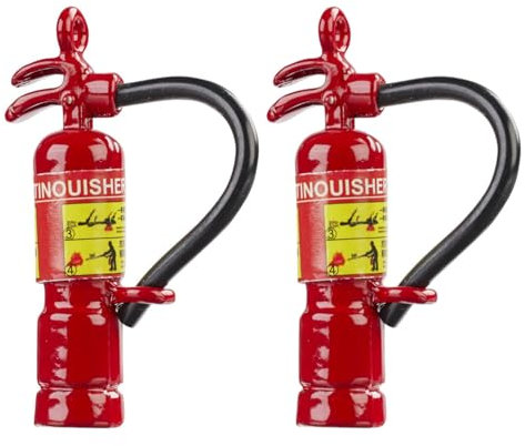 NEU Miniatur Feuerlöscher für Wichtel/Geldgeschenke, ca. 3,5 cm, 2 Stück