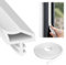 HENGBIRD Joint de porte - Blanc - 10 m - Isolation acoustique - Protection acoustique - Pour résistance à l'humidité, les collisions et l'isolation acoustique