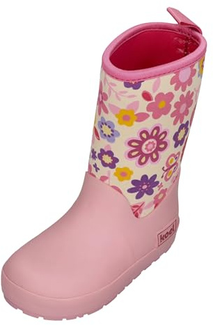 KOEL Barefoot Gummistiefel NEOPREN WELLIE fuchsia flowers