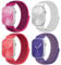 4 pcs Sport Nylon Correa compatible con Apple Watch pulsera 38mm 40mm 41mm 42mm 44mm 45mm 46mm 49mm para Mujeres Hombres,Tela Solo Loop pulsera para iWatch Serie 10 9 Ultra 8 7 6 5 4 3 2 1 SE