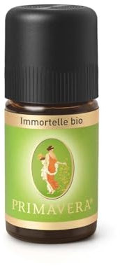 PRIMAVERA Ätherisches Öl Immortelle bio 5 ml - ideales Duftöl für die Aromatherapie, Duft: krautig, süß - vegan