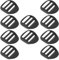SG Store 10Pcs 1 Inch 25MM Plastic Ladder Slider Adjustable Lock Buckles Tri-Glide Slide Clips for Backpack Strap Belt Replacement and Outdoor Gear Repair