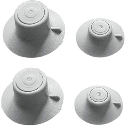 Riiichflowshop 4Pcs/Set Laptop Heat Reduction Pad Cooling Cool Feet Sucker Thermal Bracket for Notebook PC Computer Devices Accessories PVC