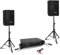 Ibiza - 2 passive Lautsprecher Ibiza XTK8-MKII 200 W – Verstärker 2 x 240 W AMP300-MKII – Standfüße – Kabel Speakon – Abend Party DJ