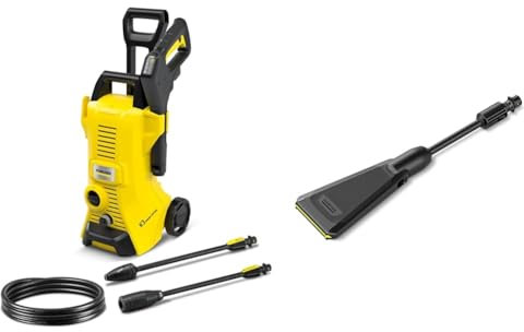 Bundle of Kärcher K 3 Power Control Pressure Washer + Pressure Washer eco!Booster Jet 120, 50% higher cleaning performance compared to the flat jet, saves water, energy and time, original accessory