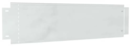 vidaXL Rasenkanten 10 pcs Silber 100 x 25 x 0,07 cm Verzinkter Stahl, Garten und Terrasse, modernes Rechteck-Rasenkantensystem, langlebige Lösung für Dein Outdoor-Design