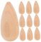 HOMSFOU 10 Stück Teiliges Unbemalten Holz Peg Dolls für Diy Bastelprojekte Unfertige Holzfiguren zum Bemalen für Handarbeiten Spielzeugfiguren für Zuhause und Kindergarten