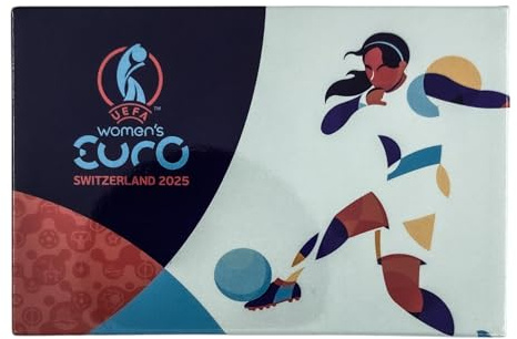 AMBALLCOM Magnet UEFA Women's EURO 2025, Größe 54x76 mm, bunt – Andenken