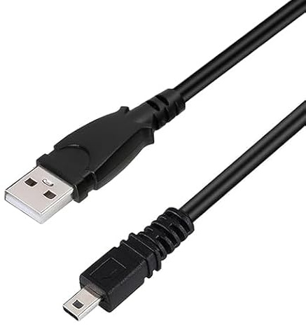 Cavo di ricarica USB a 8 pin per fotocamera Sony Cybershot DSCH300, DSCW370, DSCW830, DSC-H200, DSC W330, W180, W630, W650, W670, W710, W800, W810, S950, S980 e S/B/P/R 150 cm)