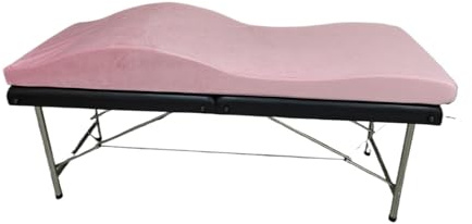 Materasso Curvo Coprimaterasso Letto for ciglia curvo for salone di bellezza, lettino for massaggi in velluto, materasso for for per il Salone(Pink A matress)