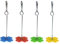 SimpleLife Fournitures pour Oiseaux de Compagnie, Parrot Fruit Forking Feeding Birds Cage en Acier Inoxydable Perruche Brochette 2 Taille