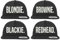 Youth Designz Baseball Kappe Snapback Cap Modell Blackie Schwarz