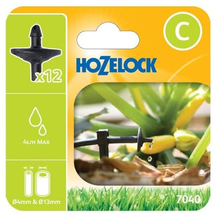 Hozelock Pinch Drip Pressure Compensating Dripper (12 pack)