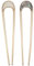 Lurrose 2pcs U Shaped Haar-Stock Retro Metal Hair Fork Stilvolle Haarschmuck für Frauen (Farbe Sortiert Shell)