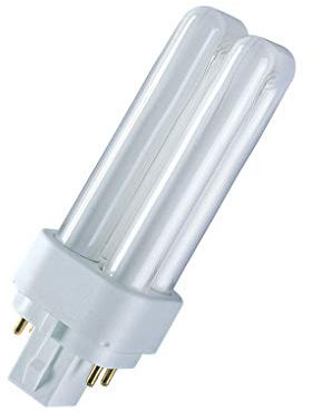OSRAM 10 x 18 W 4 pines G24q-2 Color 865 Luz diurna blanca ahorro de energía fluorescente compacta