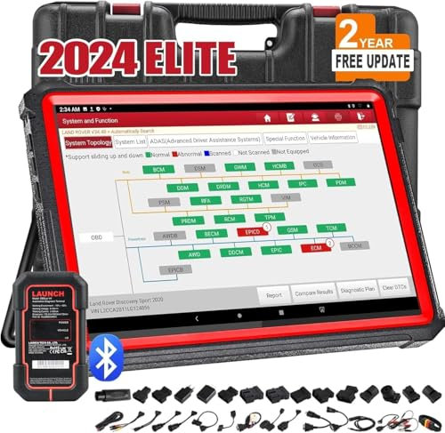 Launch X431 PRO3S+ V5.0 OBD2 Diagnosegerät OE-Level voll System Scanner mit ECU Codierung, Bidirektionaler Steuerung, FCA Diagnosegerät Auto mit 55+ Reset Service,ABS, Öl, EPB, DPF, BMS, SAS usw