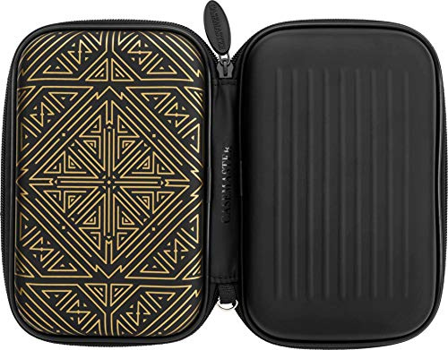 Casemaster Sentinel Dart Case, Holds 6 Steel Tip or Soft Tip Darts Fully Assembled, Hard Shell EVA Case with Foam, Water Resistant, Galaxy