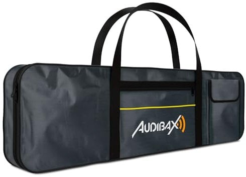 Audibax Onyx Bag 49 – Case for 49 Keys Keyboards and Pianos – Bag with Two Strong and Comfortable Handles – Padded Backpack for a Keyboard or Digital Piano – Case Made from Polyester