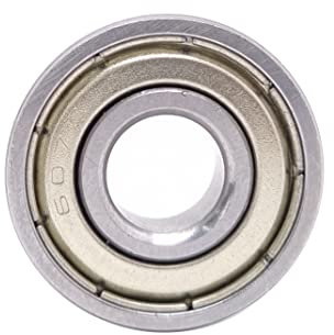 BSSTORE 607-ZZ Kugellager 7 x 19 x 6 mm, doppelte Abschirmung aus Metall 607 Z Chrom Stahl Kugeln mit tiefen Kehle mit doppeltem Radialbildschirm (1)