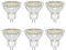 Caldarax 6 Stück MR11 GU4 3W LED 12V-24V Spot, Ersatz für 30W Halogen Reflektor, Kaltweiß 6000K, 300LM, 120° Abstrahlwinkel, Nicht Dimmbar, mit Schutzglas, GU4 Bi-Pin Spot, 35mm*35mm