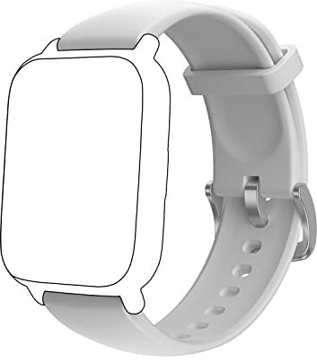 RUIMEN Bracelet de rechange en silicone pour montre intelligente H1 22 mm (gris)