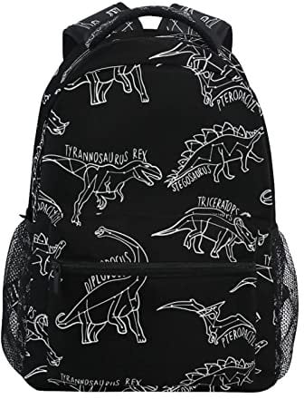 KAAVIYO Dinosaurier-Kreide-Jura-Cartoon Studentenrucksack Kinderrucksack Büchertasche Schülerrucksack Laptop Rucksäcke für die Reise Teen Mädchen Jungs