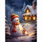 Rheskbecy Christmas Diamond Painting Set für Erwachsene,DIY 5D diamant painting weihnachten bilder Schneemann,Home Wall Decor 30x40cm