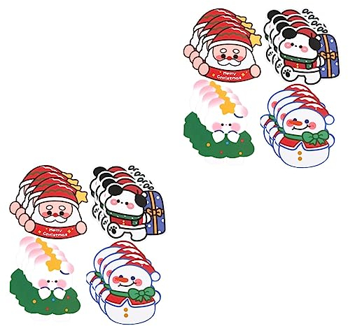 STOBOK 32 Stk Cartoon-weihnachtskarte Cartoon-karten Kaninchen-grußkarte Dankeskarten 2023 Weihnachtsbotschaft Frohe Weihnachtskarten Blumendruck Geschrieben Student Papier Klassisch