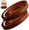 Ericetion sous-Verre en Bois, Lot de 2 socles rotatifs pour Verres à Whisky Ronds, sous-Verres pour Boissons de Bar, résistant à la Chaleur pour Tasse à thé.