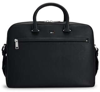 BOSS Herren Tasche Umhängetasche Businesstasche Laptoptasche Ray S doc case, Farbe:Schwarz, Artikel:-001 black
