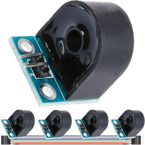 DAOKAI ZMCT103C 5A Stromsensor Einphasen-Mikro-Stromwandlermodul Aktiver Präzisionsausgang 5mA Max 3000V Messen,mit Dupont-Kabel,für Arduino,Packung mit 5