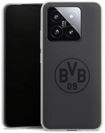 DeinDesign Silikon Hülle kompatibel mit Xiaomi Xiaomi 14 Case transparent Handyhülle Borussia Dortmund Logo BVB