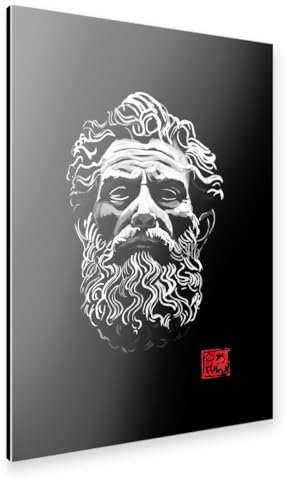 artboxONE Alu-Print 90x60 cm Griechische Statue von Künstler péchane