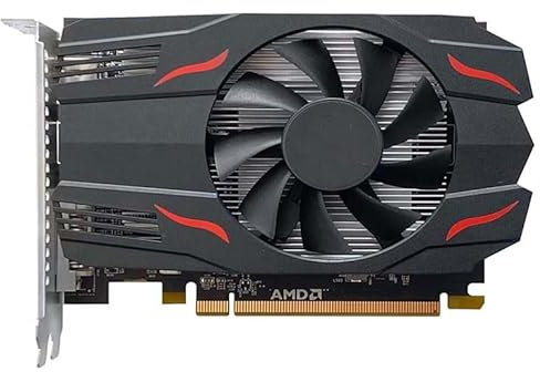 AMD RX 560 Graphics Card 4 GB GDDR5 Outperforms GT 1030 by 75% RX 550 by 40% 896SP 128Bit 1176/1500 MHz Core/Mem DP HDMI DVI PCI E 3.0 No Power Cable PCI Slot Powered