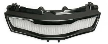 Compatible for Honda Civic FN FK FN2 TYPE R 2006 2007-2012 Fibra de carbono real y fibra de vidrio (sin pintar) Entrada de aire estilo rejilla frontal(FRP Unpaited)