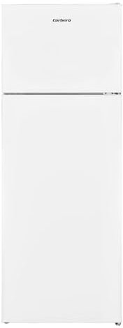 Corbero - Frigorífico 2P CF2PV21324W | Capacidad 212L | Blanco | Luz Interior, Crisper, Balcones Ajustables, Descongelación Manual, Estantes de Cristal, Huevera, Cubiteras | Eficiencia Energética E
