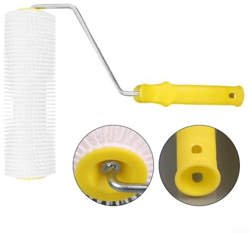 Pinceau professionnel à pointes pour peinture de sol en ciment, outil efficace pour enlever les bulles