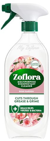 Zoflora Rose Garden Multipurpose Disinfectant Trigger Spray, 1 x 800ml, Floral Antibacterial Multi-Surface Cleaner, Pet-Friendly, Kills 99.9% of Bacteria & Viruses