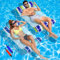 2 pcs Amaca Galleggiante Materassino Gonfiabile mare Materassino Piscina,Materassino Mare,4 in 1 per Gonfiabili Per Piscina,con Pompa ad Aria Portatile and Borsa Impermeabile per Cellulare