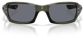 Oakley Herren OO9238 Fives Squared Rechteckige Sonnenbrille, Olivgrün/Grau, 54 mm