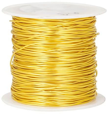82 Feet Tarnish Resistant Copper Wires 20 Gauge/0.8mm for DIY Craft | Gold Jewelry Craft Wires Beading Wire for Jewelry Making, Wire Wrapping and Crafting