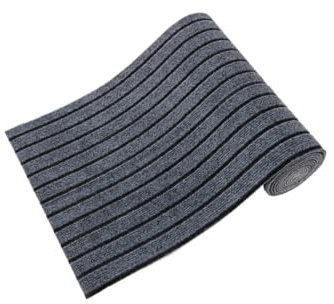 Klettermatte, zuschneidbar, selbstklebend, 3 mm dick, Adsorption, wiederverwendbarer Teppichaufkleber (Schwarzgrau, 40 x 300 cm)