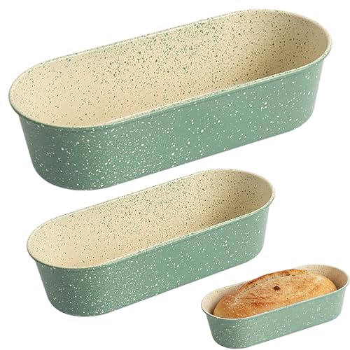 Ziyonix Teglia per Il Pane, Acciaio Al Carbonio Stampo Plumcake, Antiaderente Stampo per Pane, Senza Pfoa, Cassaforte in Forno, Medio, Grande
